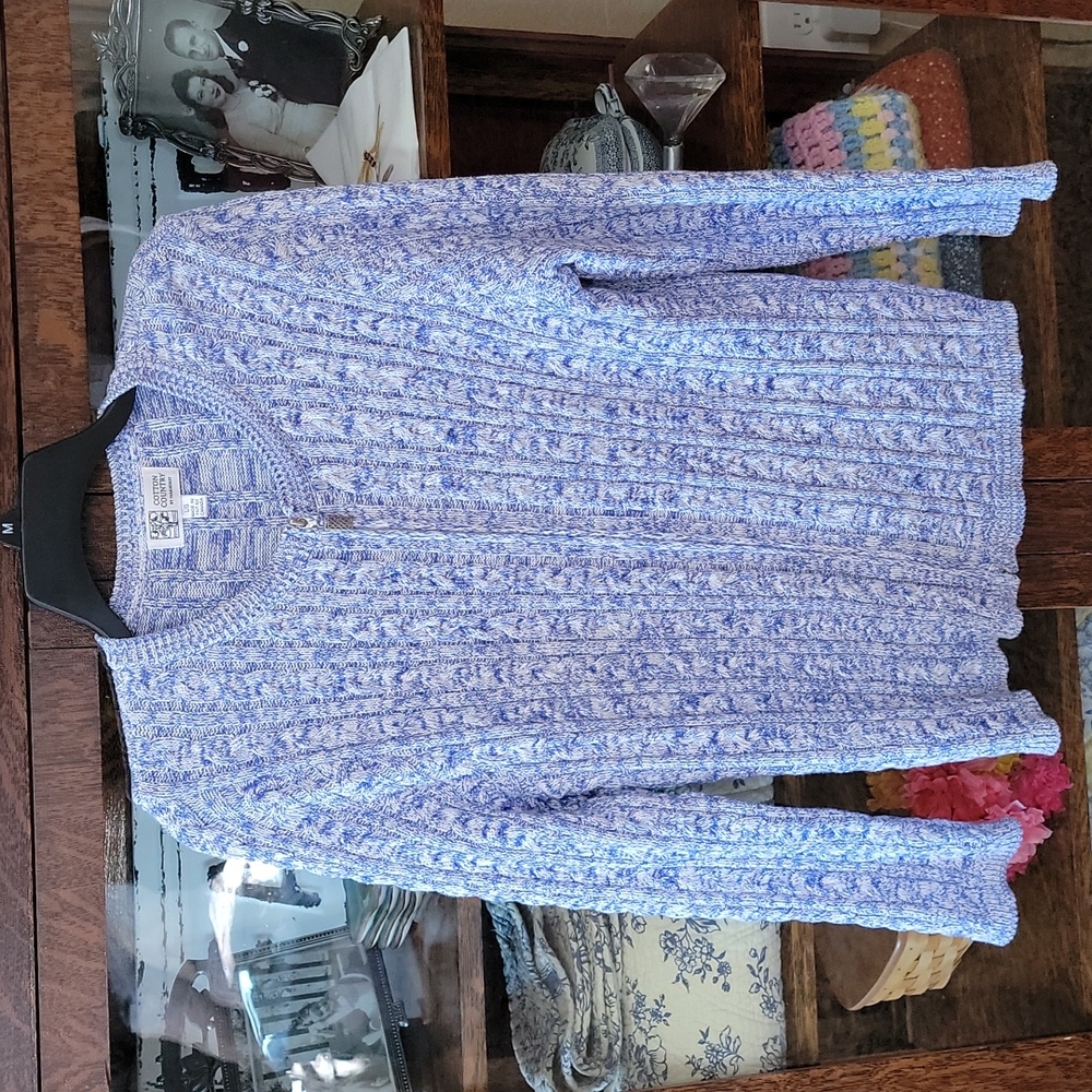 Cotton County by Parkhurst  Zip Down Sweater